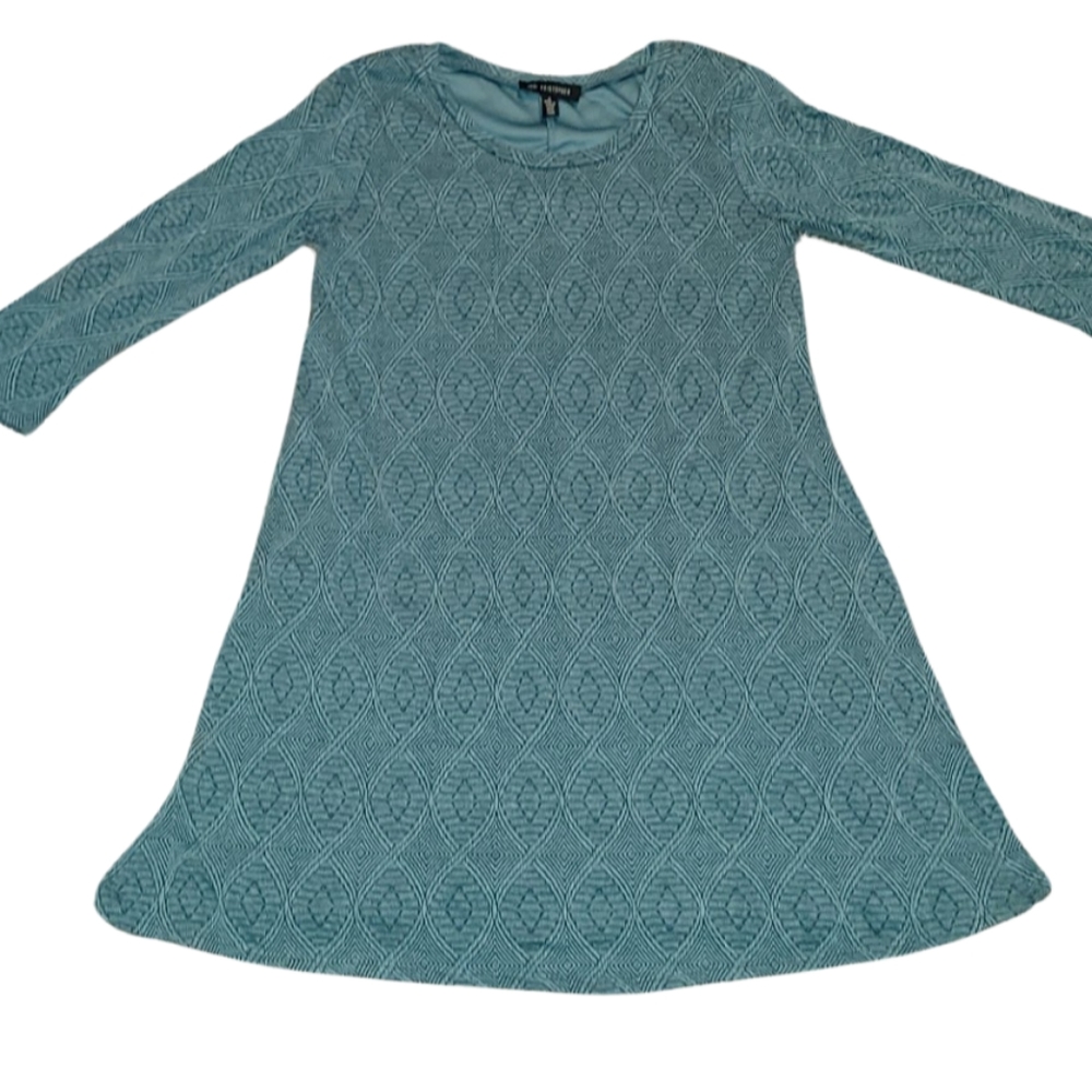 50% or more! Jodi Kristopher green/blue knit dress small